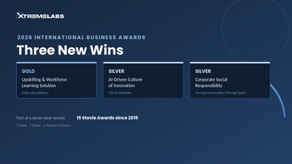 XtremeLabs Wins Three Stevie Awards in 2026, Bringing Its Total to 15 Since 2019