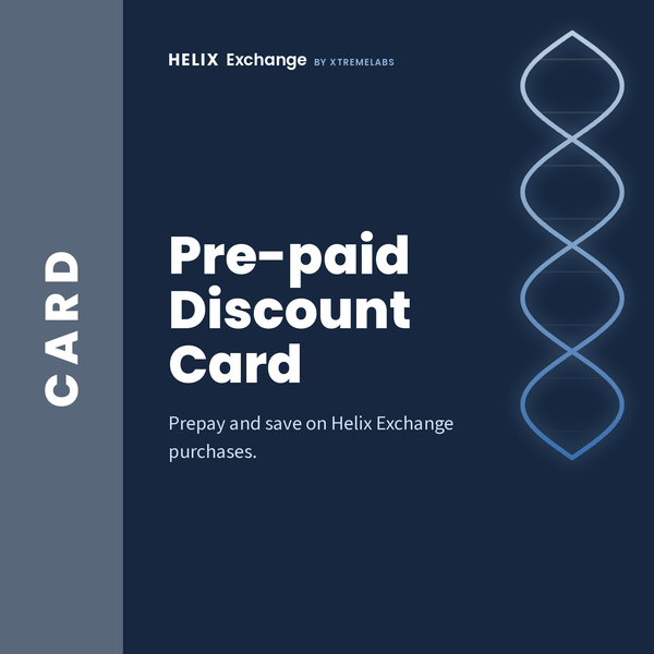 Pre-paid Discount Card: prepay and save on Helix Exchange purchases